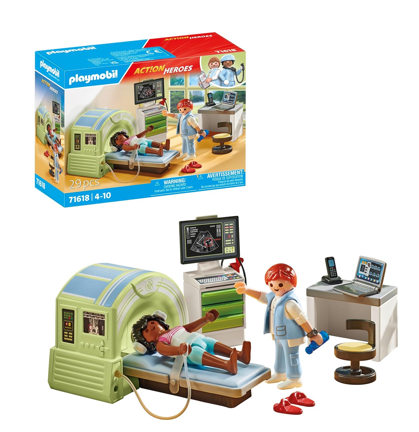 PLAYMOBIL Action Heroes 71618 — Scanner médical avec patiente – Image 2