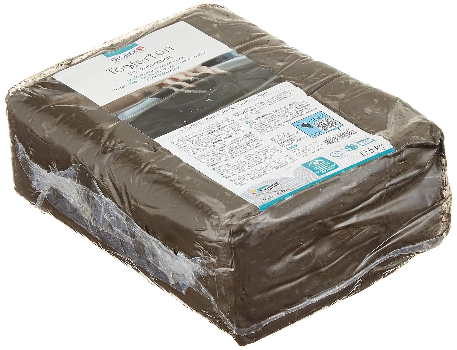 GLOREX Töpler — Argile de poterie noire 5 kg – Image 2