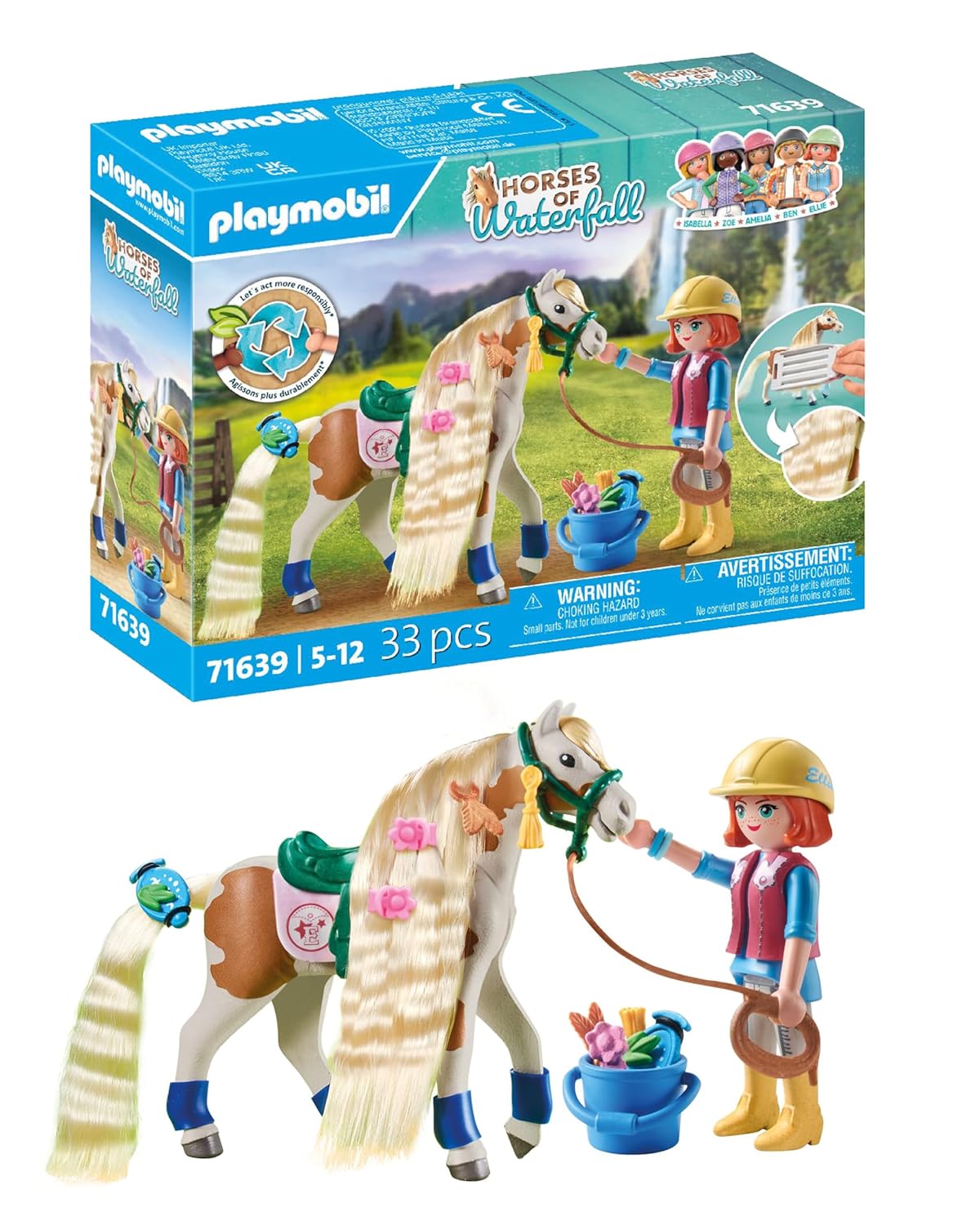 PLAYMOBIL Horses of Waterfall — Ellie avec cheval et accessoires – Image 10