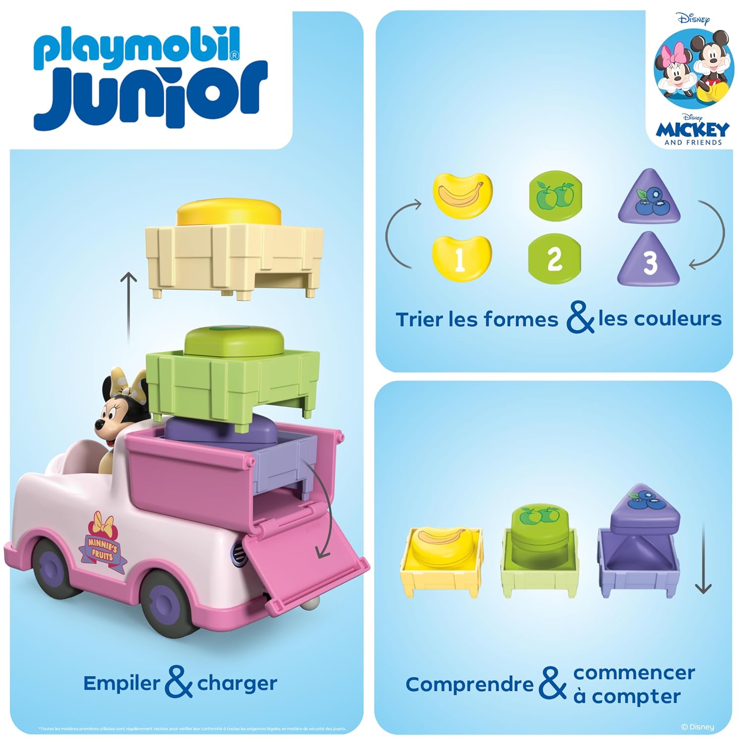 PLAYMOBIL Junior Disney — Camion de Fruits Minnie Mouse – Image 41