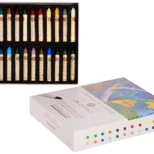 SENNELIER — Lot de 24 Pastels à l’Huile Paysage