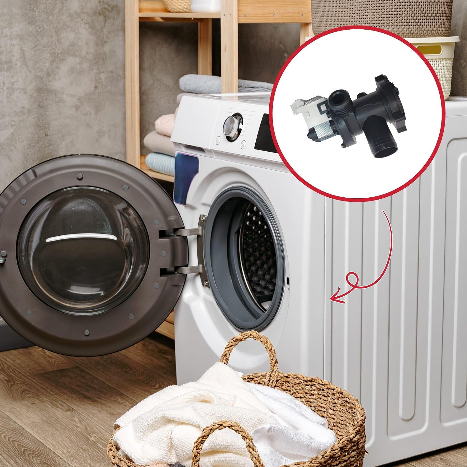 Indesit Pompe de vidange pour machine à laver Type Askoll 220-240 V – Image 21