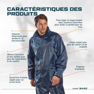 Alternative view of PORTWEST S440 — Veste de pluie imperméable homme 5XL