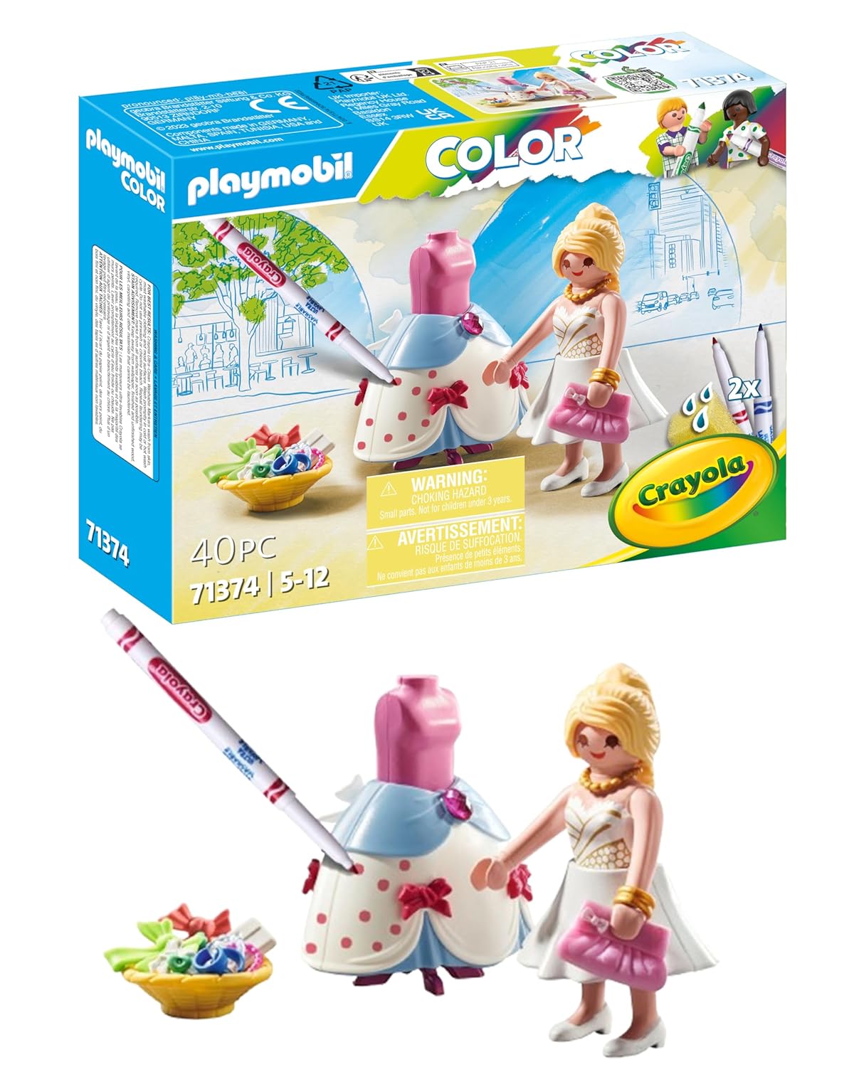 PLAYMOBIL Color 71374 — Tenues de soirée créatives
