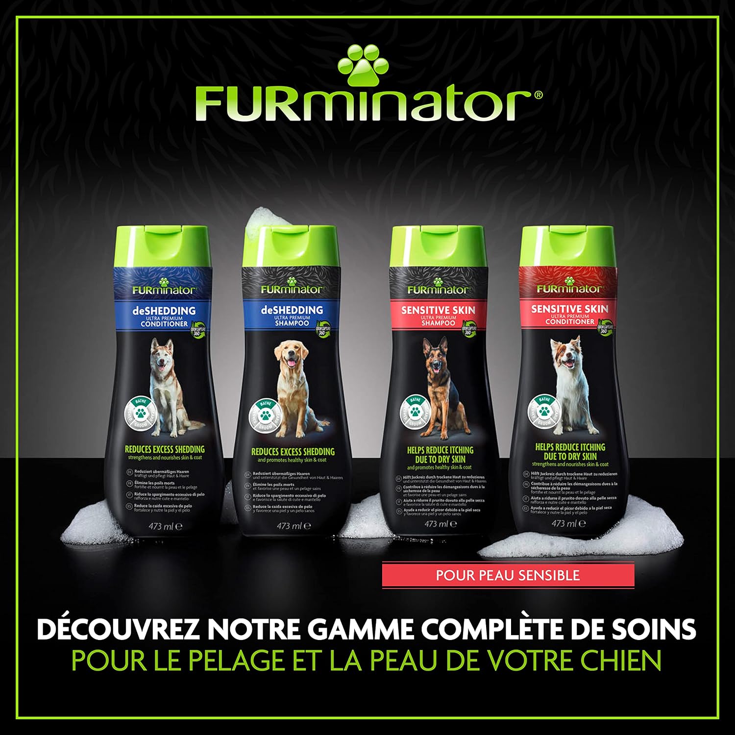 FUR — Shampooing Peau Sensible pour Chien 473ml – Image 8