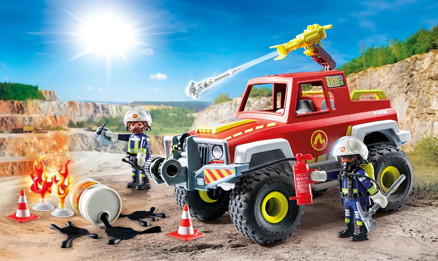 PLAYMOBIL Action Heroes — Camion de Pompiers 71824 – Image 7