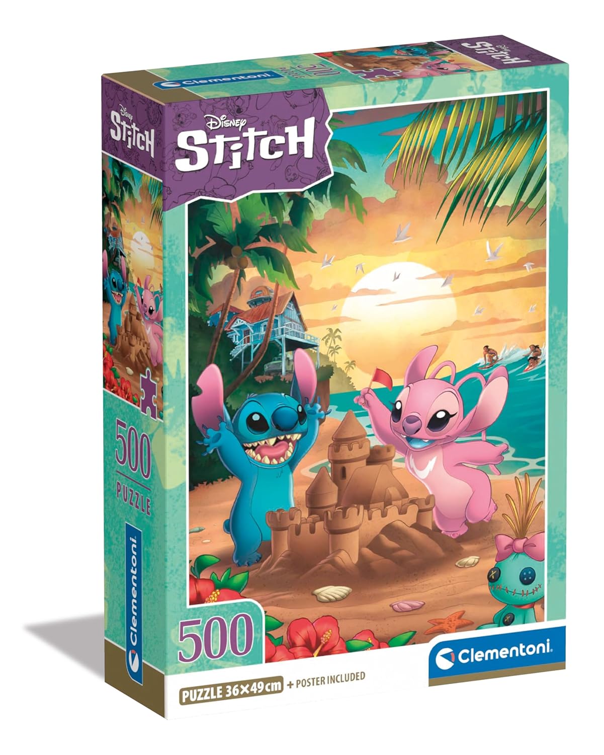 CLEMENTONI — Puzzle Disney Stitch 500 pièces 49 x 36 cm – Image 42