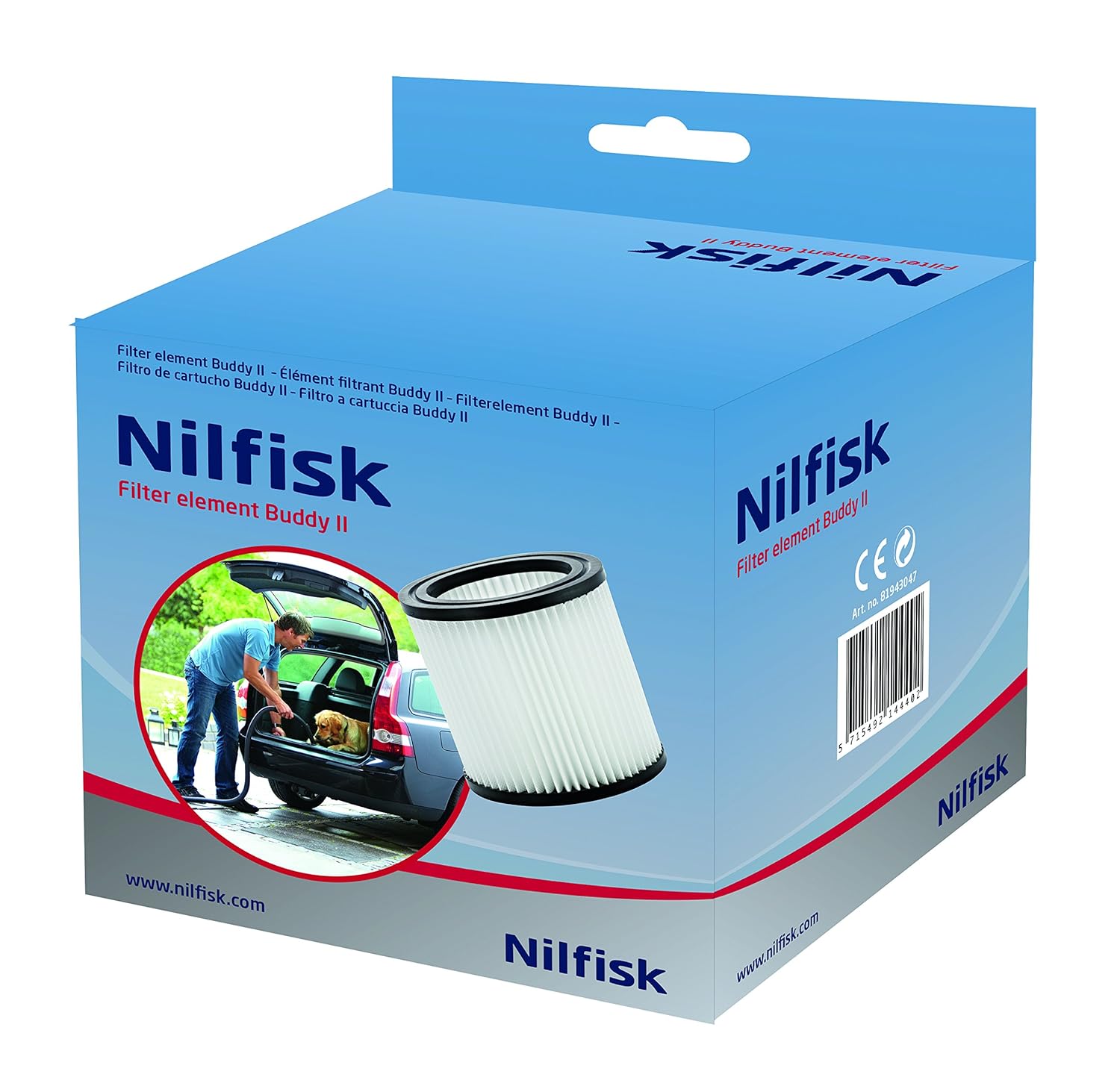 NILFISK Buddy — Filtre d'Origine pour Aspirateur Sec et Humide – Image 2