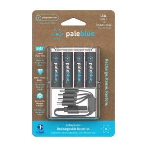 PALEBLUE — Piles Rechargeables USB-C AA 1700 mAh