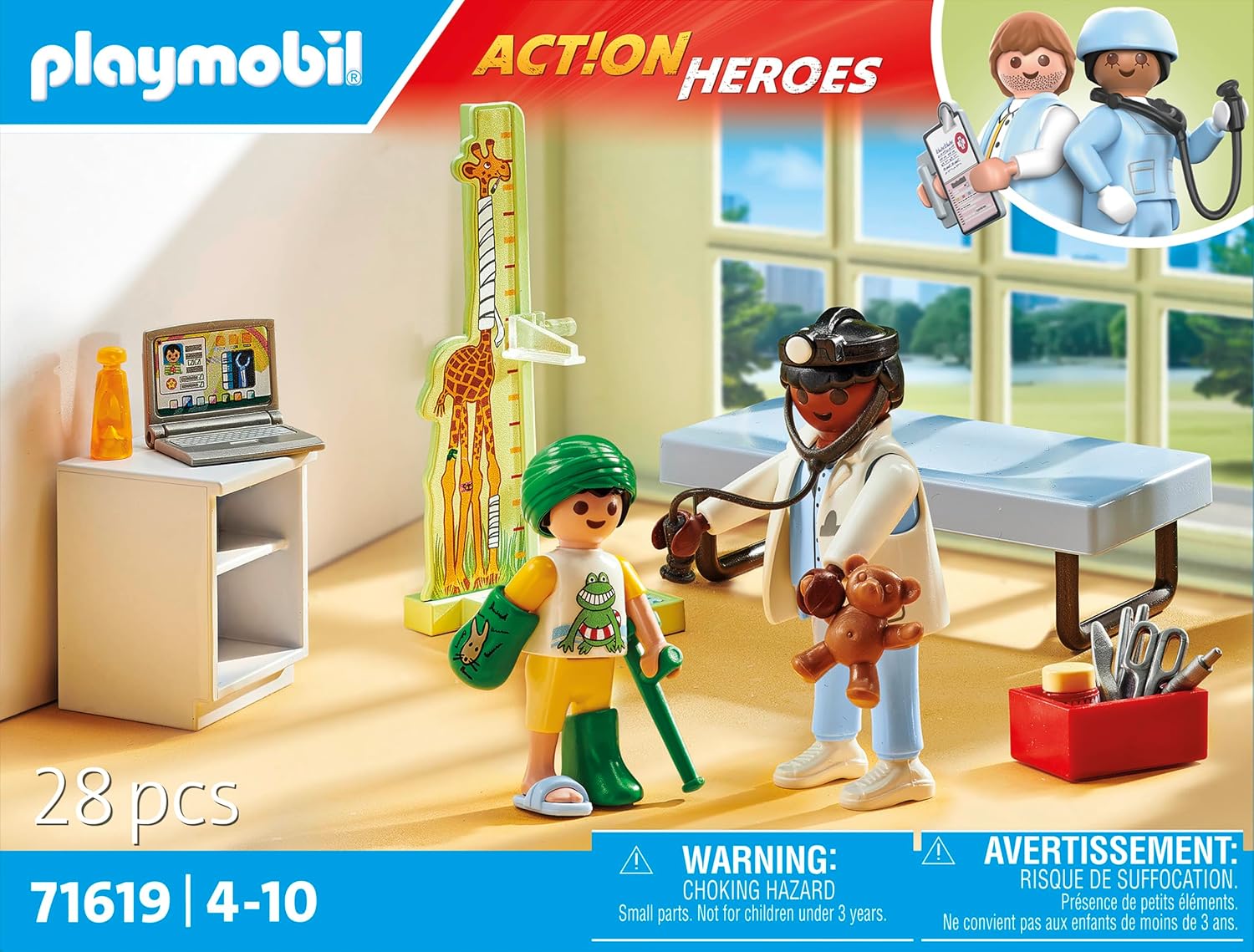 PLAYMOBIL Action Heroes 71619 — Pédiatre avec enfant – Image 14