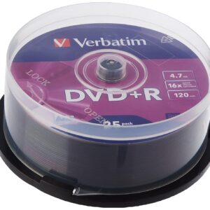 VERBATIM — Pack de 25 DVD+R 16x