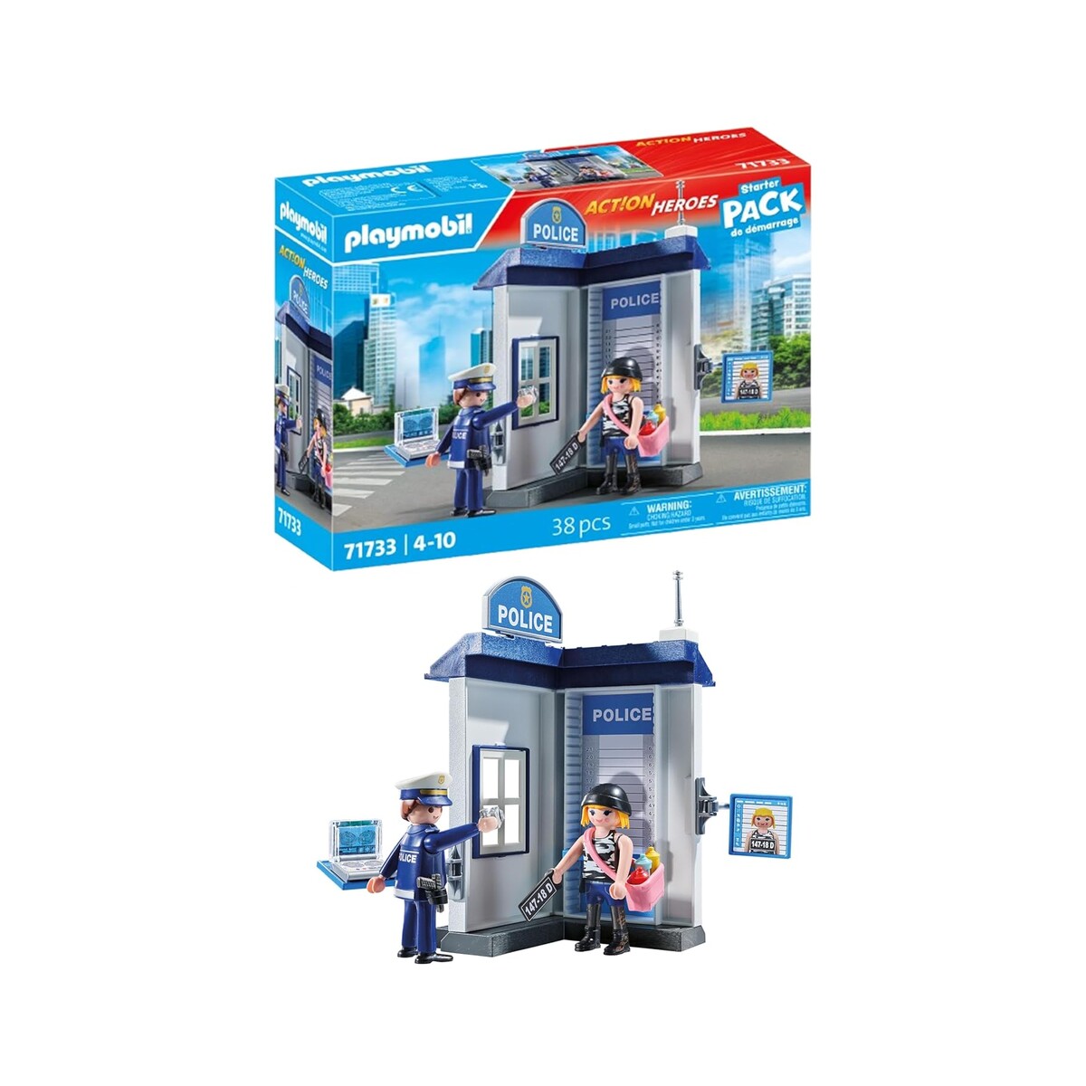 PLAYMOBIL Action Heroes — Salle d'enquête de la Police