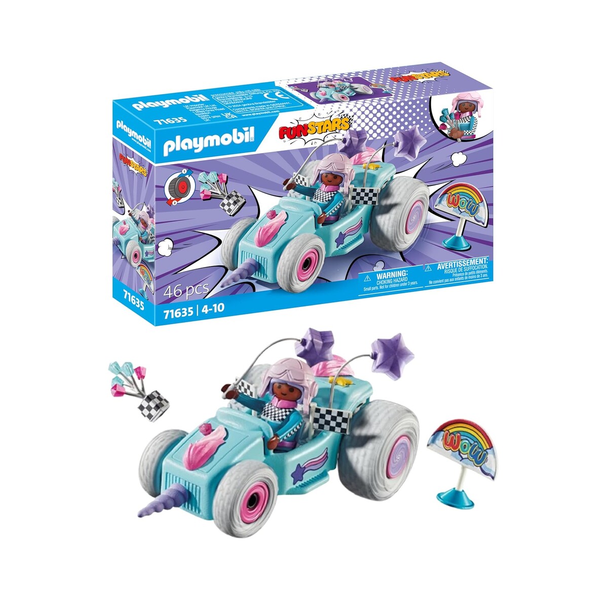 PLAYMOBIL Funstars 71635 — Jeune Fille Licorne et Kart