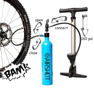 Alternative view of AIRSHOT — Réservoir tubeless avec valve Presta