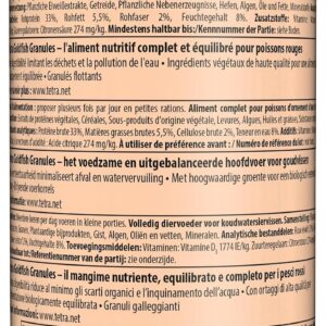 Alternative view of TETRA — Aliment complet en granulés pour poissons rouges 1L