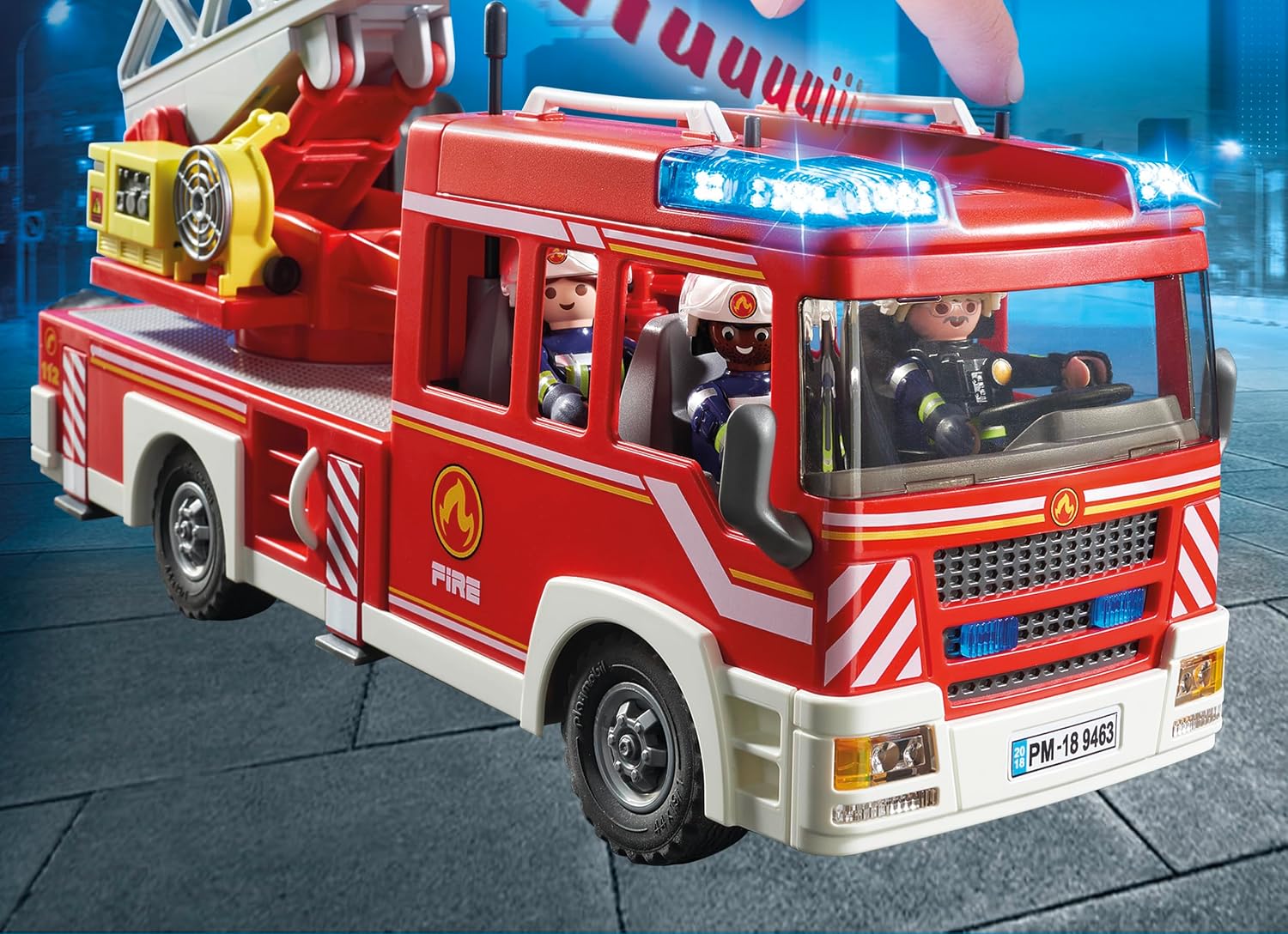 PLAYMOBIL City Action 9463 — Camion de Pompiers sonore## – Image 23