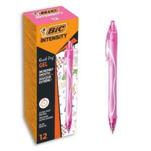 BIC Gel-ocity Quick Dry — Stylos-gel 0,7 mm Rose x12