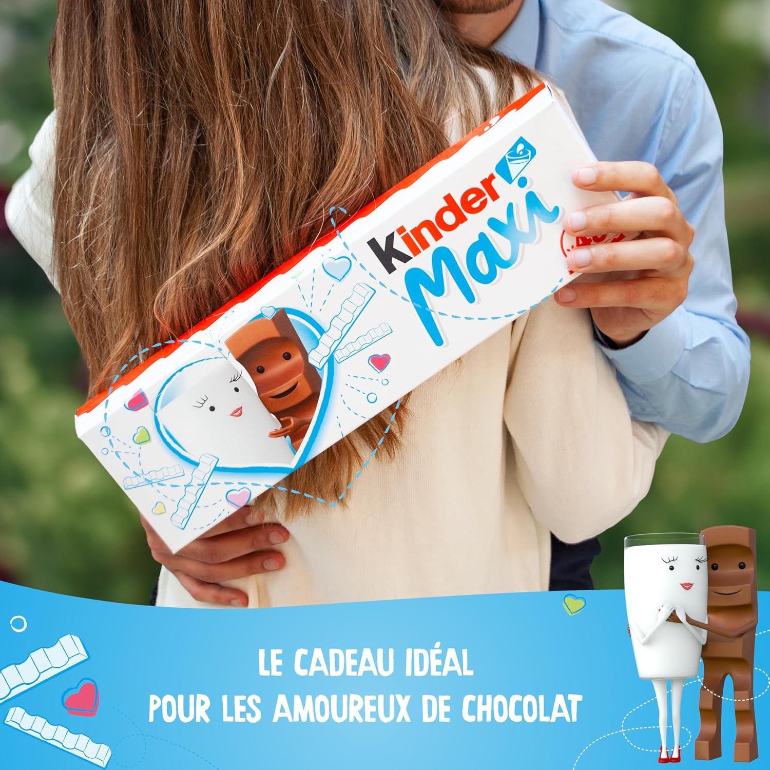KINDER — Barres de chocolat au lait 1 kg, lot de 48 x 21 g – Image 3