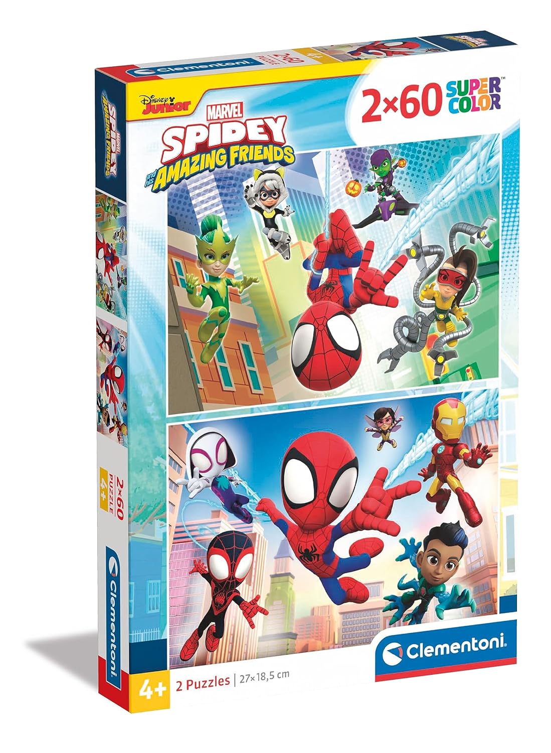 CLEMENTONI Supercolor — Puzzle Spidey 2x60 pièces dès 4 ans – Image 17