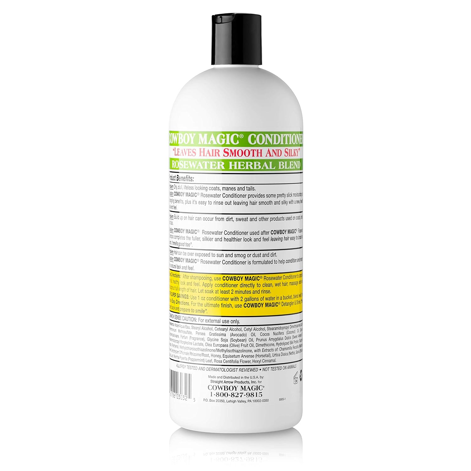 COWBOY MAGIC — Après-shampoing à l'eau de rose 946 ml – Image 3