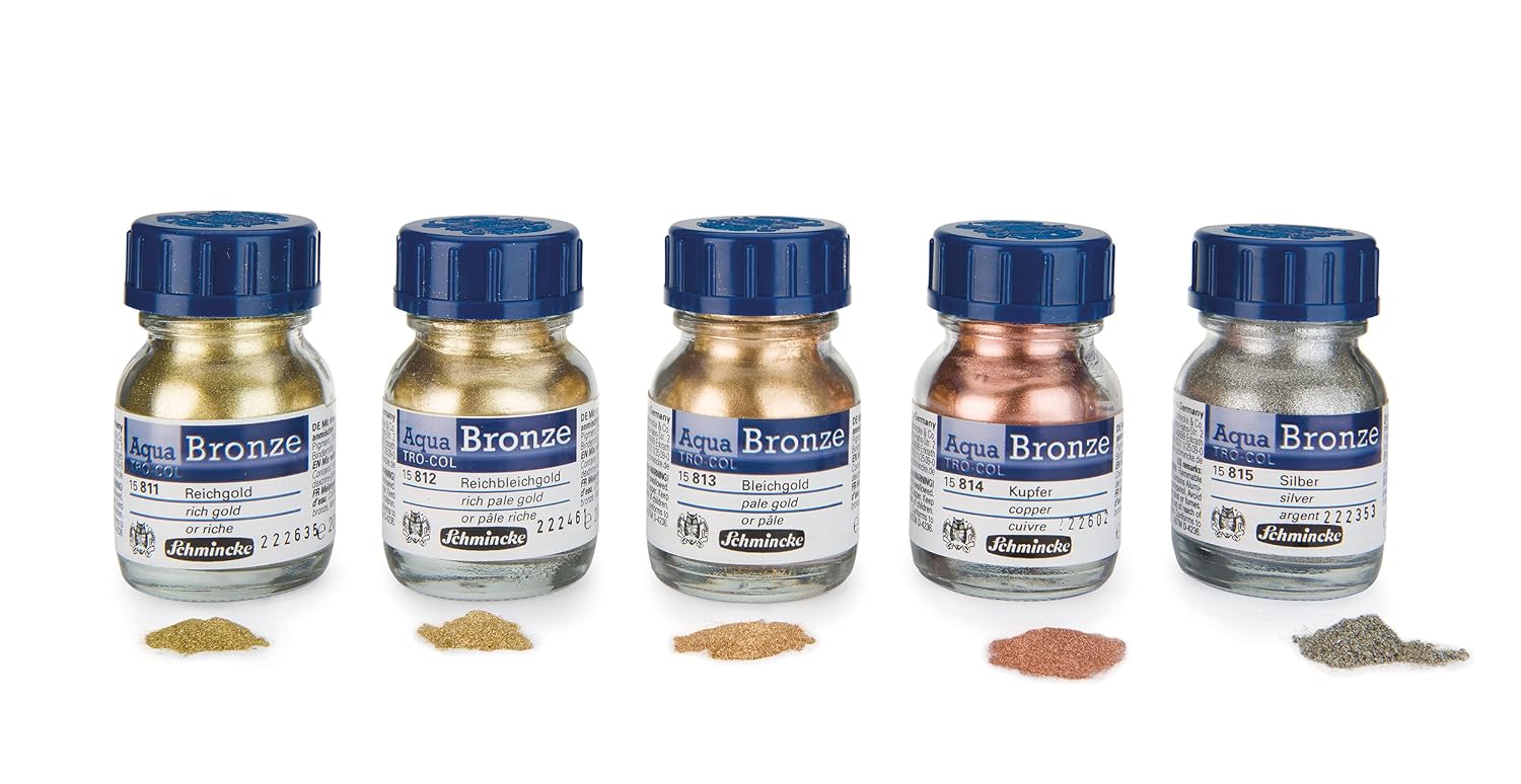 SCHMINCKE aqua-Bronze — Peinture or riche 20 ml – Image 2