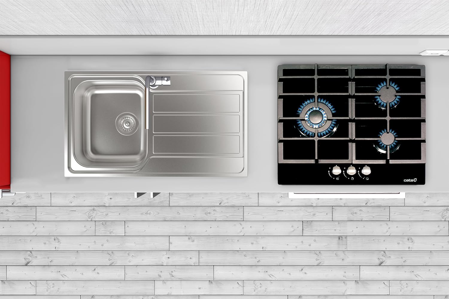 CATA LCI 6021 WH — Plaque de cuisson gaz 3 feux 59 cm – Image 40