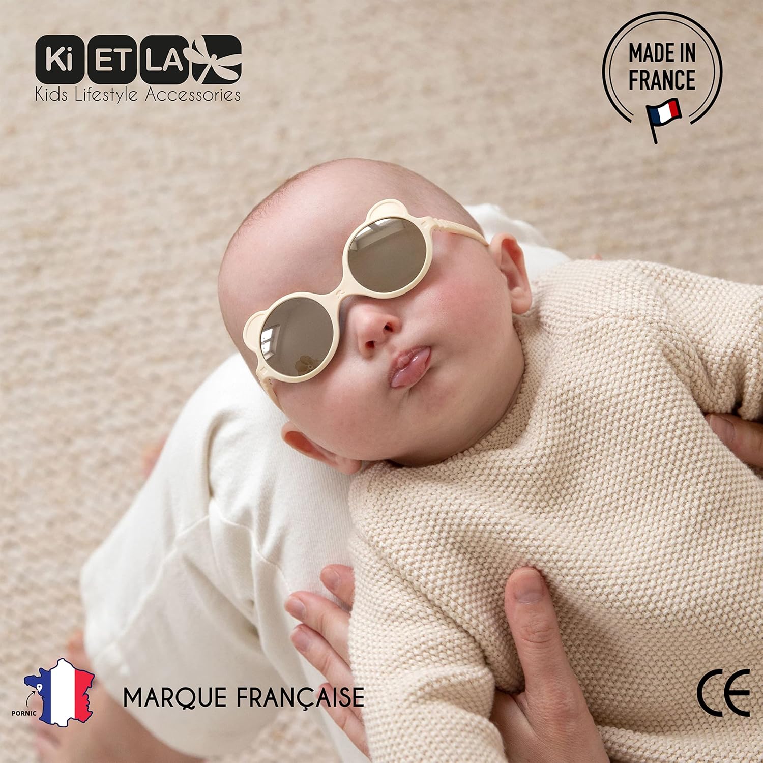 KI ET LA — Lunettes de soleil bébé Ourson 0-4 ans UV – Image 5
