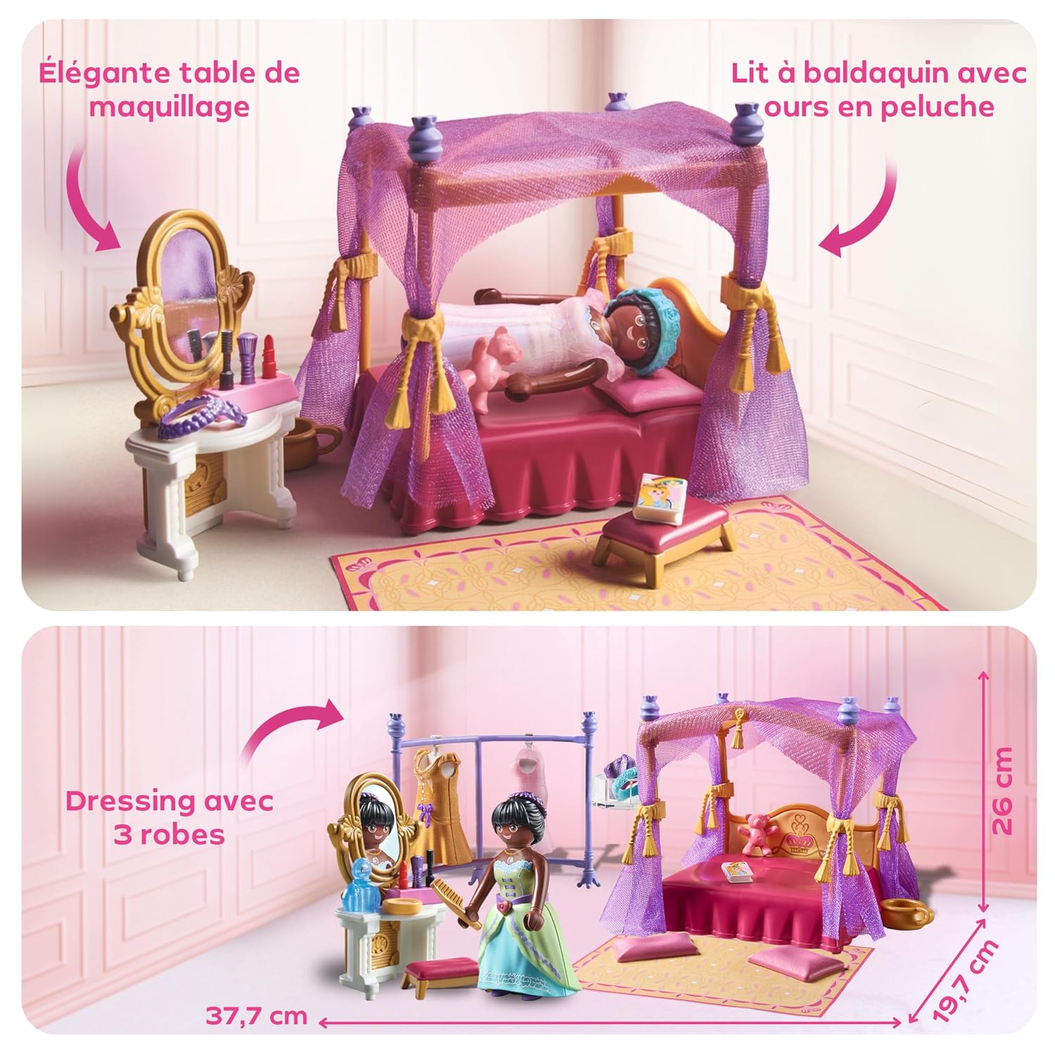 PLAYMOBIL — Chambre de Princesse avec Lit à Baldaquin – Image 17