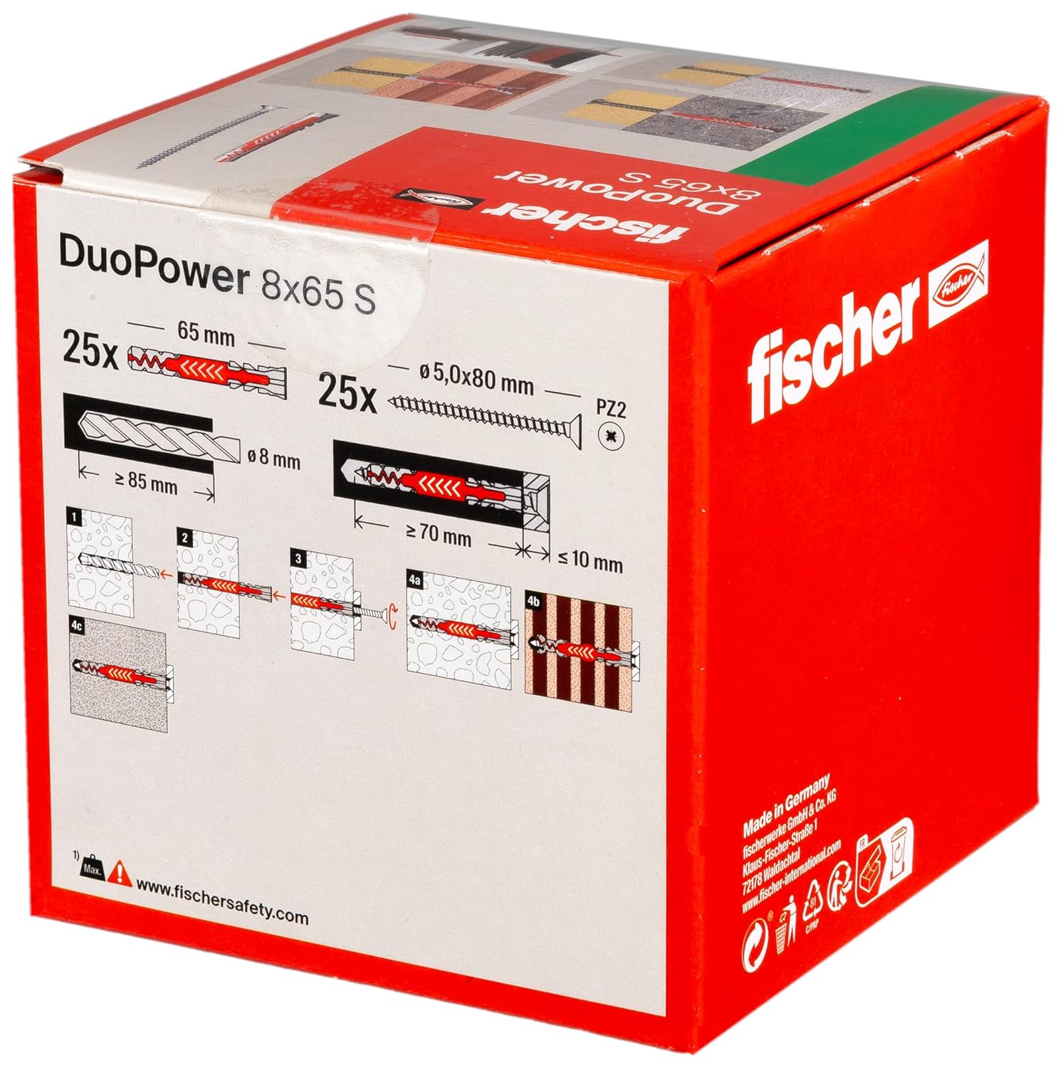 FISCHER DUOPOWER 8x65 — Chevilles avec vis x25 – Image 10