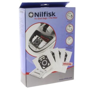 NILFISK — Sacs aspirateur microfibre x4 + 1 pré-filtre