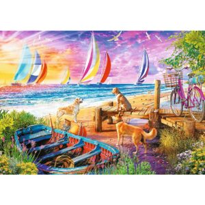 Alternative view of PUZZLE — Puzzle 1000 pièces Vue sur les Voiliers