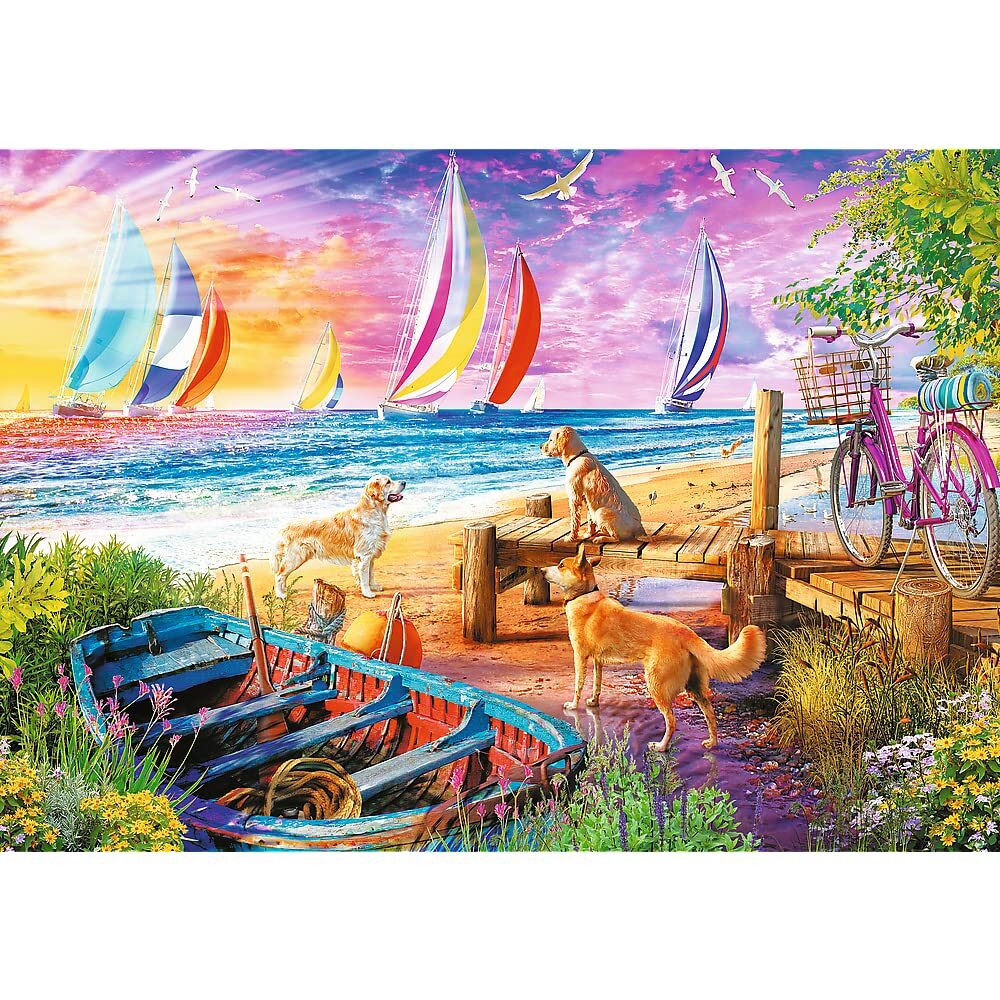 PUZZLE — Puzzle 1000 pièces Vue sur les Voiliers – Image 11