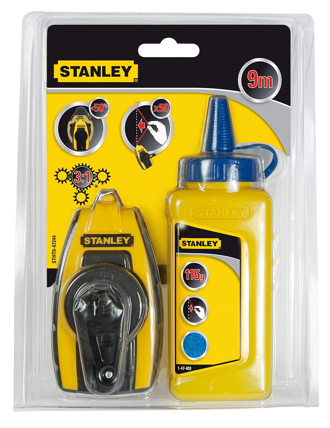 STANLEY STHT0-47244 — Kit cordeau traceur 9 m avec poudre – Image 2