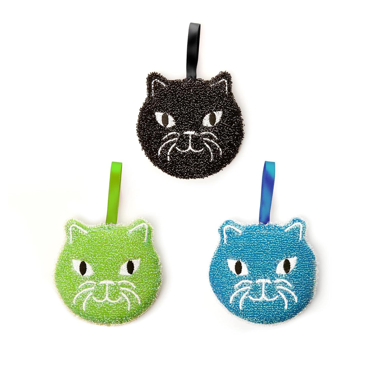 CHAT — Lot de 3 Éponges de Cuisine Chat