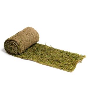 CHEMIN — Chemin de table mousse sur jute 20 cm x 2 m