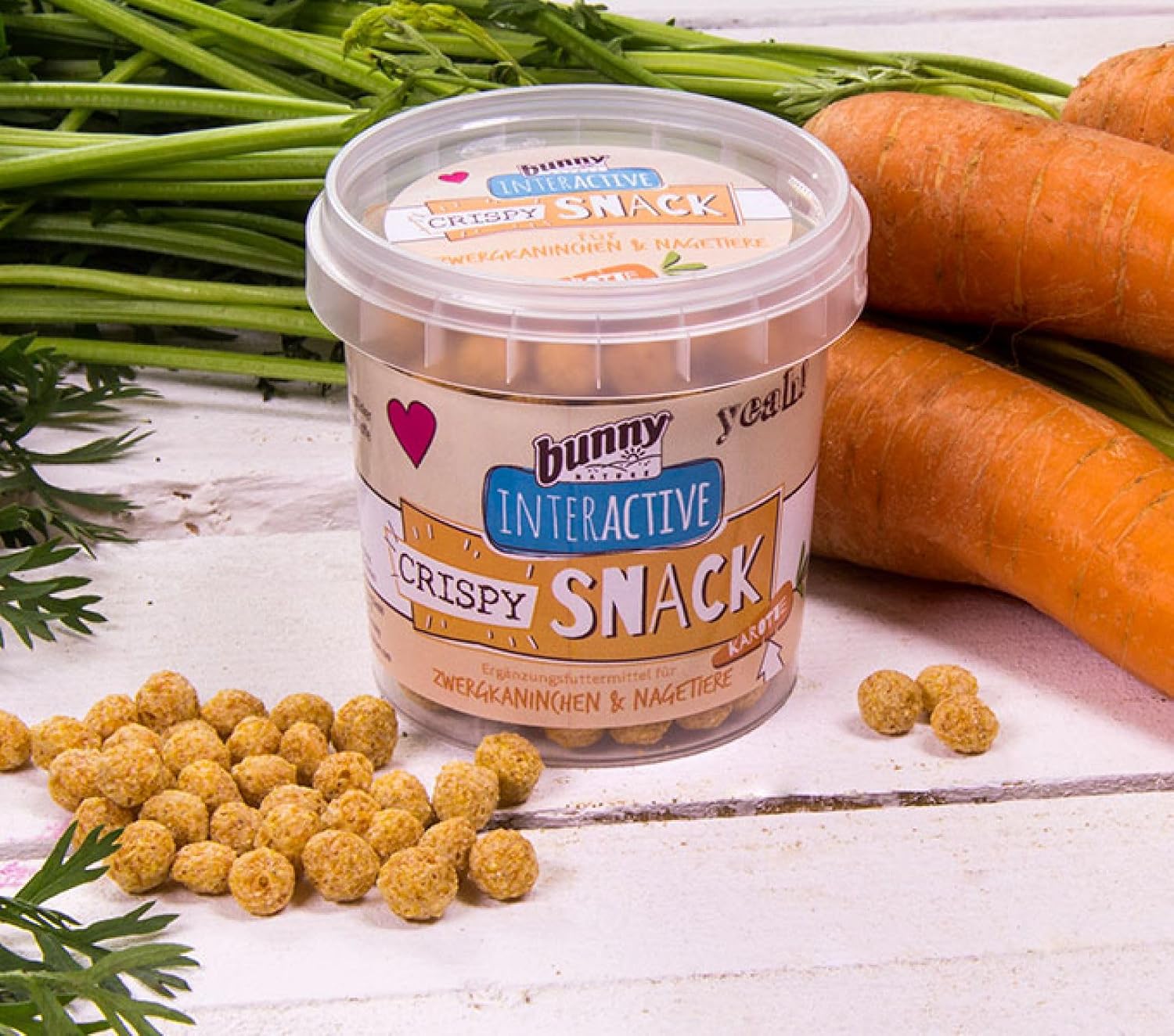 BUNNY Crispy Snack — Friandise carotte pour rongeurs 25 g – Image 3