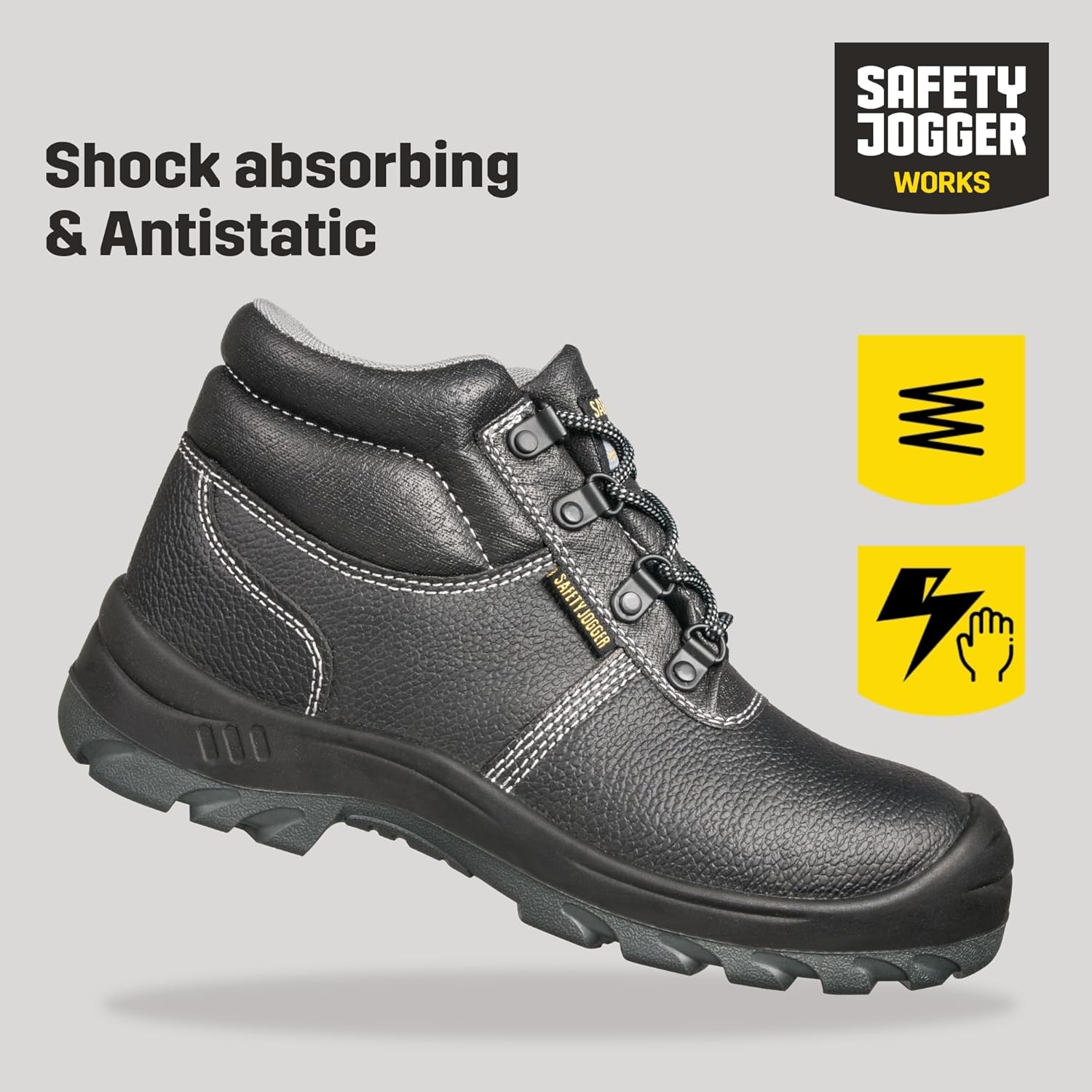 SAFETY JOGGER BESTBOY — Bottes de sécurité noir EU 36 – Image 5