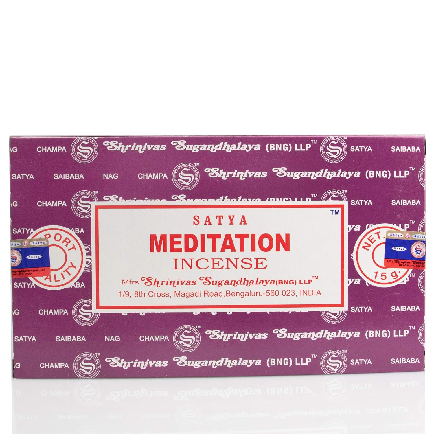 SATYA Nag Champa — Lot de 12 paquets d'encens 15 g – Image 7