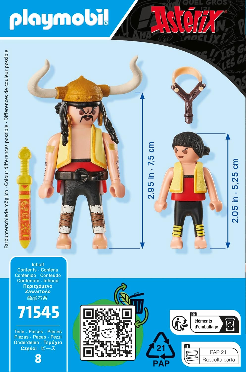 PLAYMOBIL Astérix 71545 — Figurines Soupalognon y Crouton et Pépé – Image 18