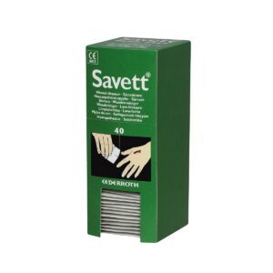 SALVEQUICK — Nettoyant pour plaies stérile 40 chiffons