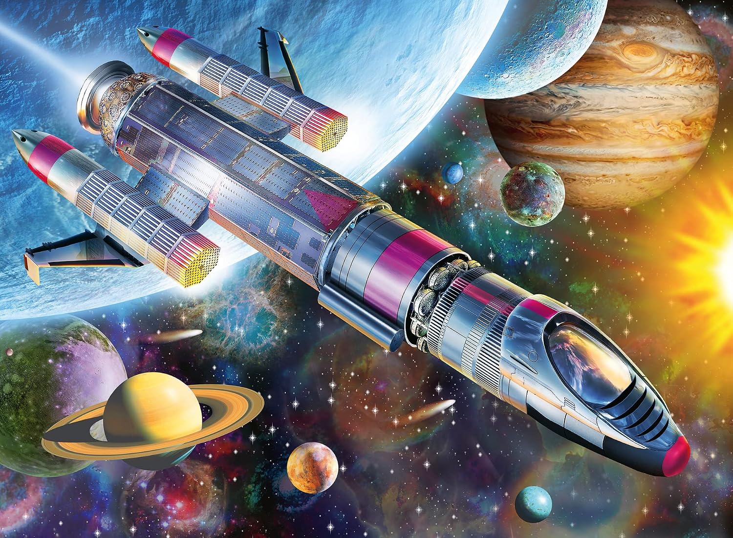RAVENSBURGER — Puzzle enfant XXL 100 pièces Mission dans l'espace – Image 7