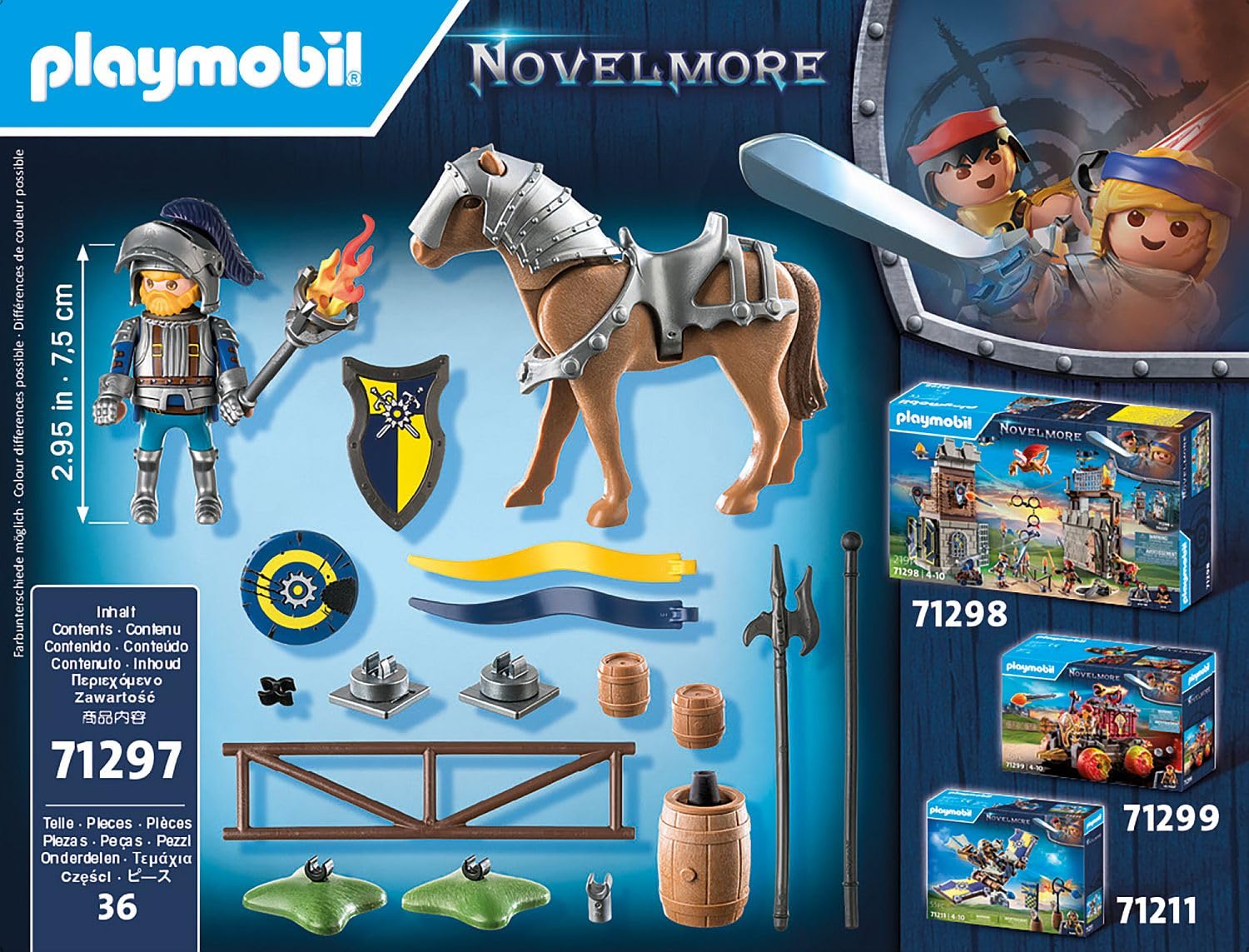 PLAYMOBIL Novelmore 71297 — Chevalier et accessoires d'entraînement – Image 38