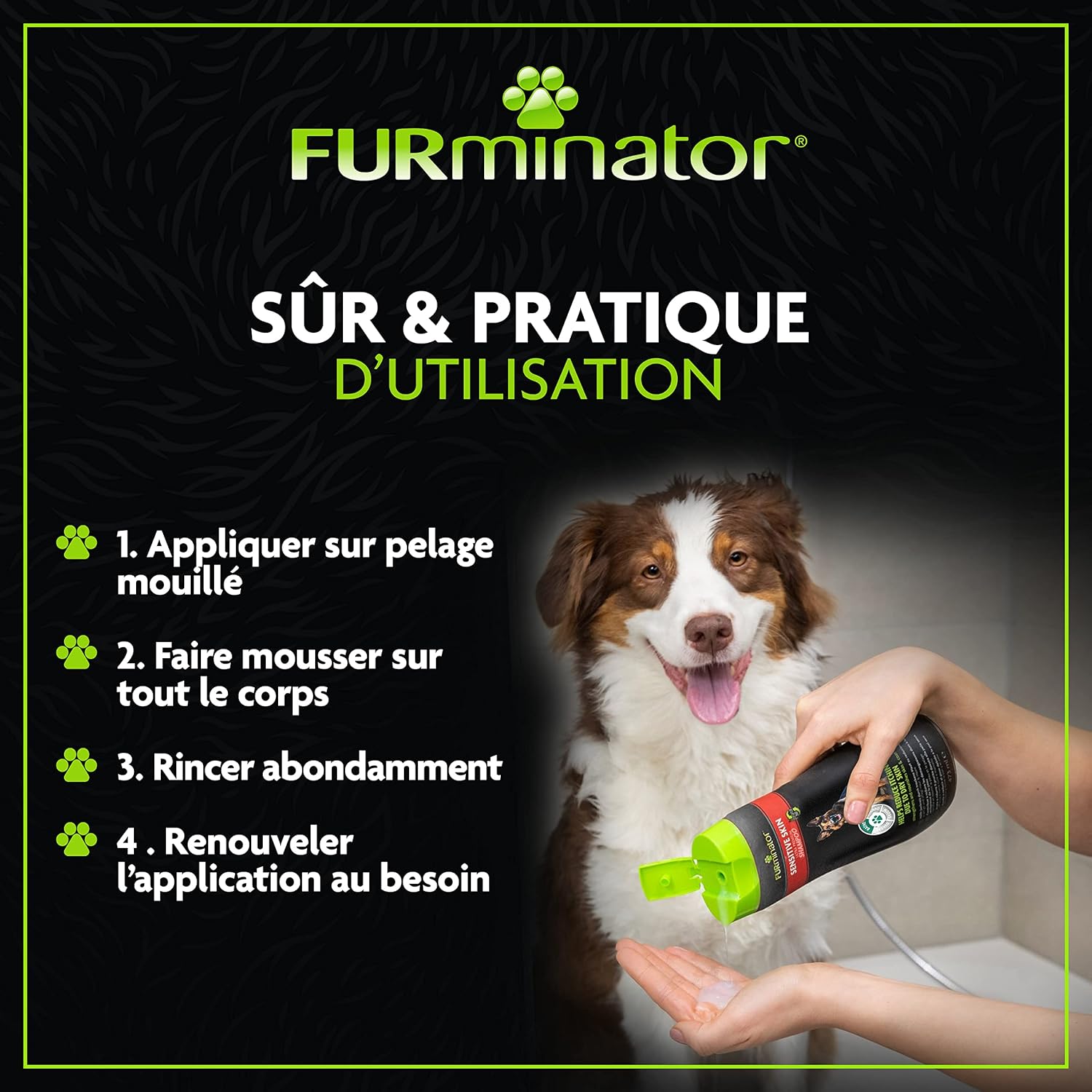 FUR — Shampooing Peau Sensible pour Chien 473ml – Image 5