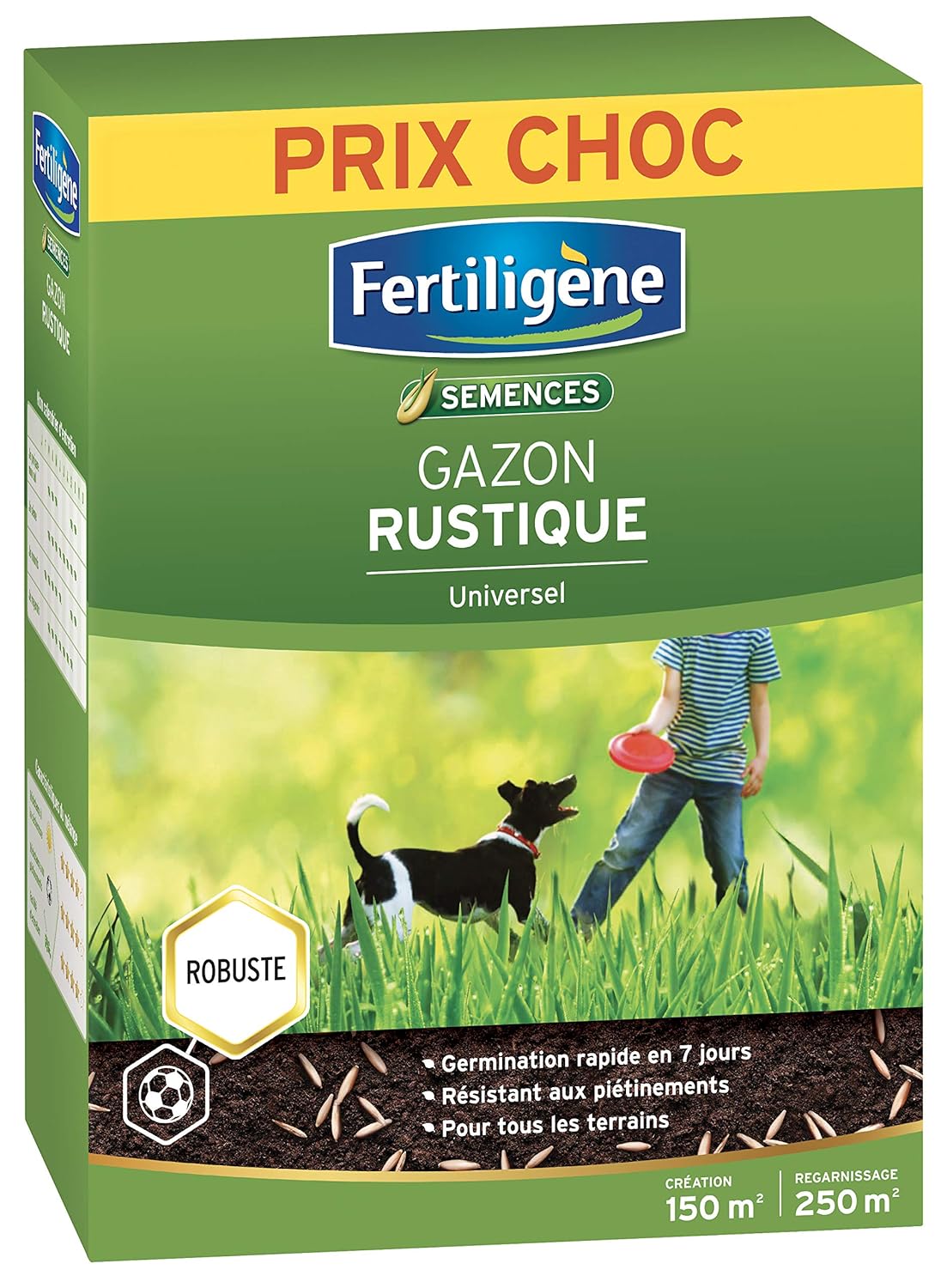 FERTILIGÈNE — Semences Gazon Rustique Universel 3,75 kg