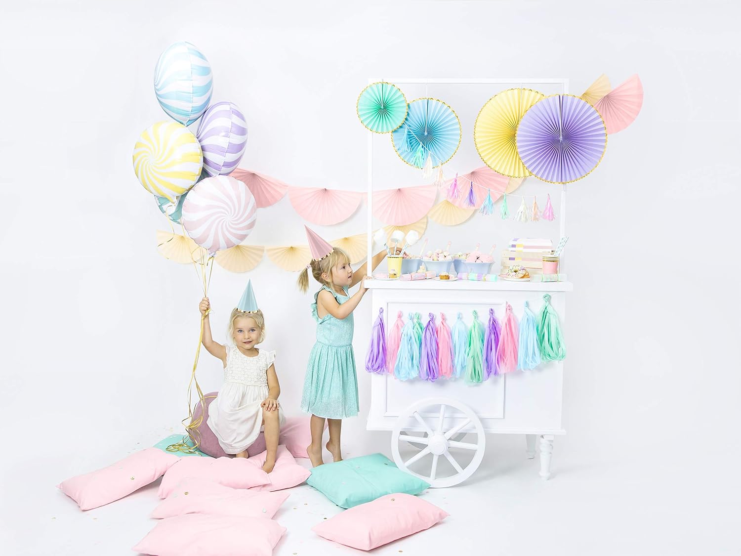 PARTYDECO — Lot de 6 Chapeaux à Cône Pastel – Image 28