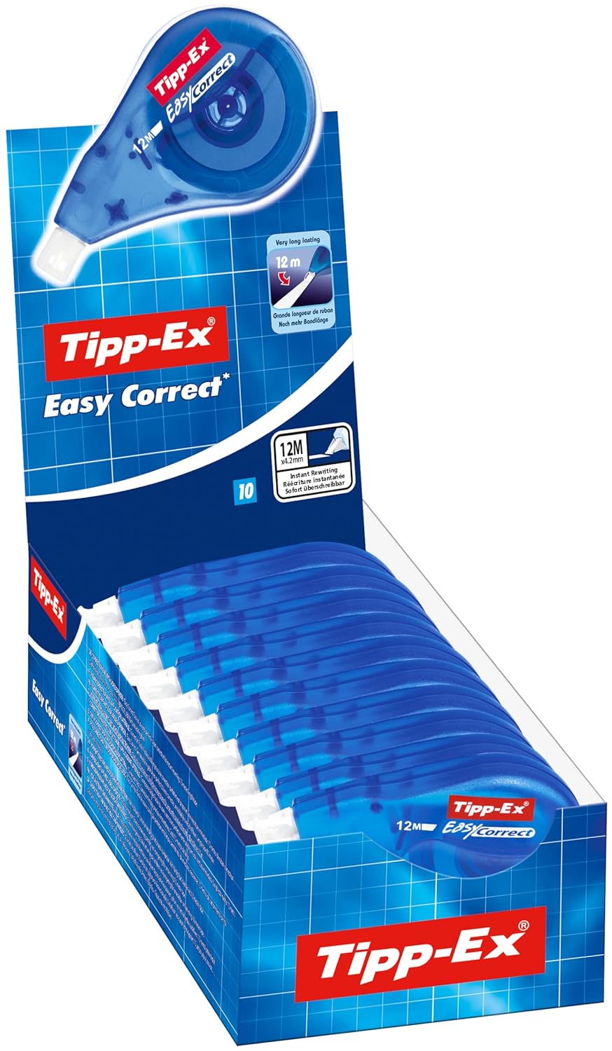 TIPP-EX Easy Correct — Boîte de 10 Rubans Correcteurs 12 m – Image 7
