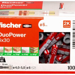 Alternative view of FISCHER DUOPOWER — Chevilles bi-matière 6x30, boîte de 100