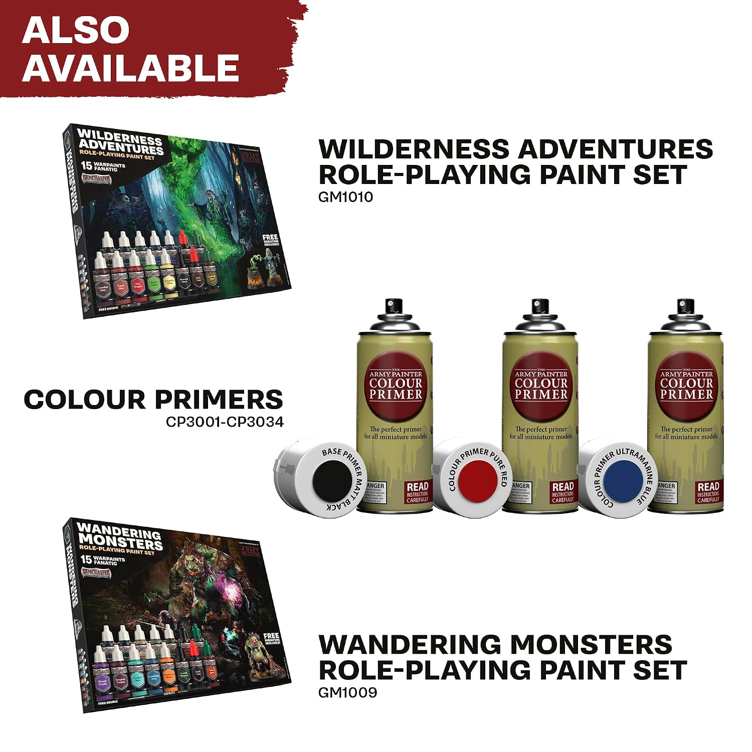 The Army Painter, GameMaster: Adventure Starter Role, 15 x 18ml Warpaints Fanatic peintures acryliques, incl. un Primer à appliquer au pinceau, 5 miniatures GRATUITES et 1 pinceau - Pour Warhammer – Image 7