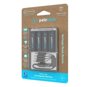 Alternative view of PALEBLUE — Piles Rechargeables USB-C AA 1700 mAh