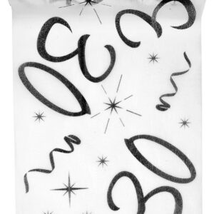 SANTEX — Chemin de table anniversaire 30 ans 30 cm x 5 m